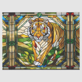 Imitate aus Glas Tiger für Decoupage Craft Tissu Seidenpapier