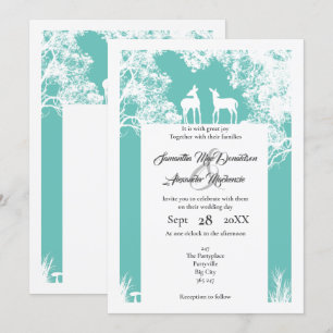 Imitate aus Holz schneiden Minze Hochzeit Einladung