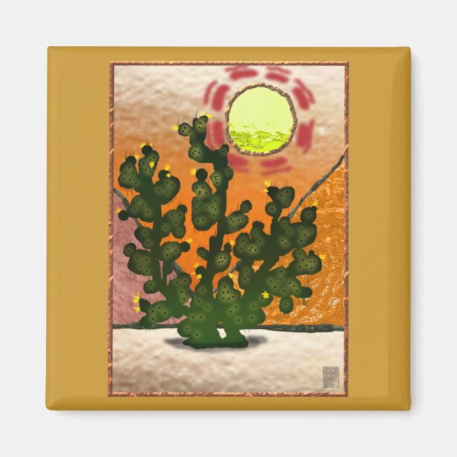 Imitate aus Kirschglas Magnet (Vorne)