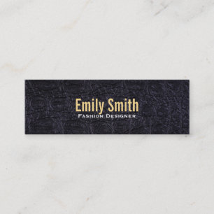 Imitate aus Leder (Krokodil) Mini Visitenkarte