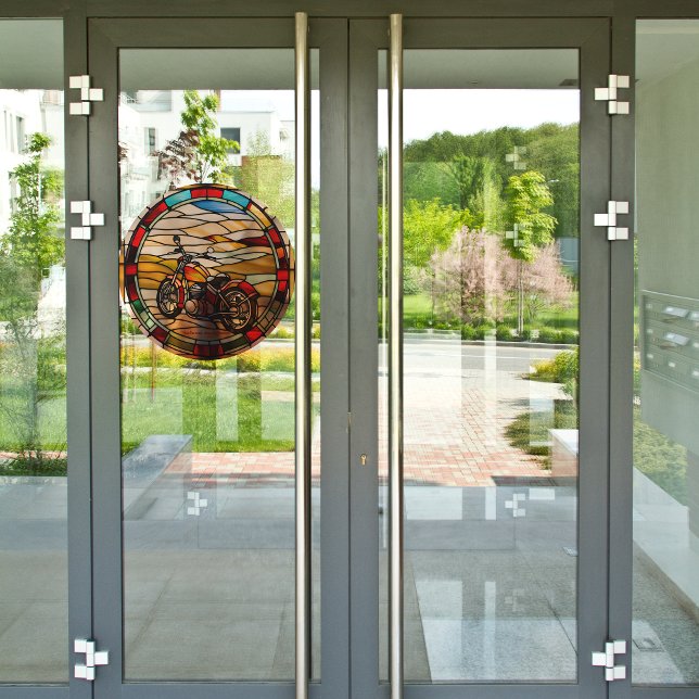 Imitate aus verklebtem Glas, rund, individuell ein Fensteraufkleber (Von Creator hochgeladen)