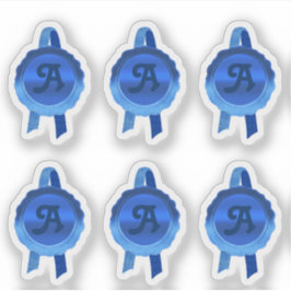 Imitate Award/Certificate Siegel Ribbons (Blue Ini Aufkleber
