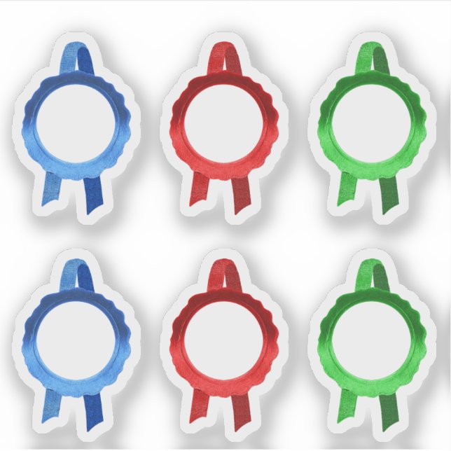 Imitate Award/Certificate Siegel Ribbons (BRG Holl Aufkleber (Vorderseite)