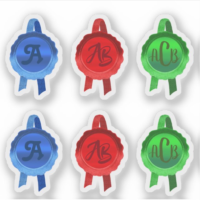 Imitate Award/Certificate Siegel Ribbons (BRG-Init Aufkleber (Vorderseite)