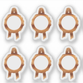 Imitate Award/Certificate Siegel Ribbons (BronzeHo Aufkleber