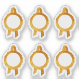 Imitate Award/Certificate Siegel Ribbons (Gold Hol Aufkleber