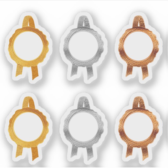 Imitate Award/Certificate Siegel Ribbons (Hollow/M Aufkleber (Vorderseite)