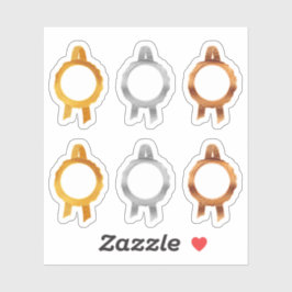 Imitate Award/Certificate Siegel Ribbons (Hollow/M Aufkleber