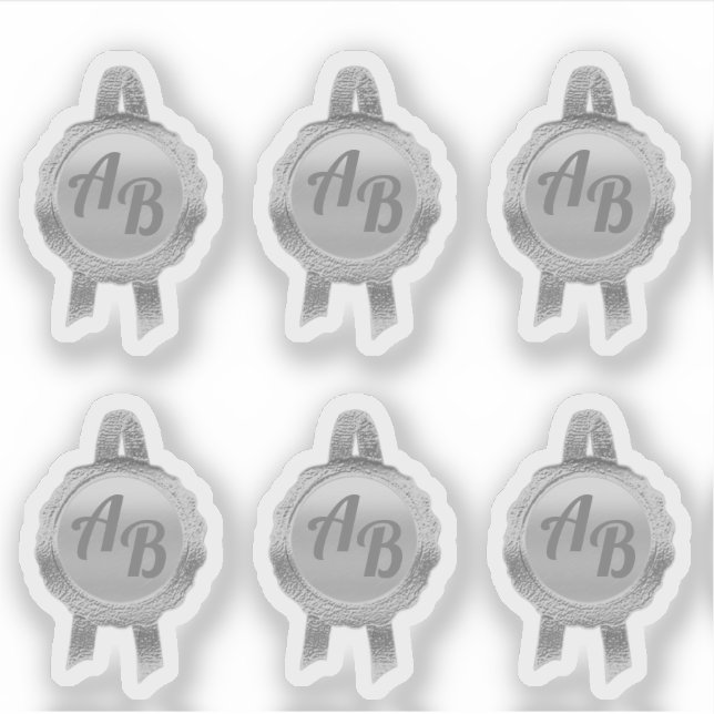 Imitate Award/Certificate Siegel Ribbons(Initials/ Aufkleber (Vorderseite)