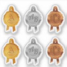 Imitate Award/Certificate Siegel Ribbons (InitMetA