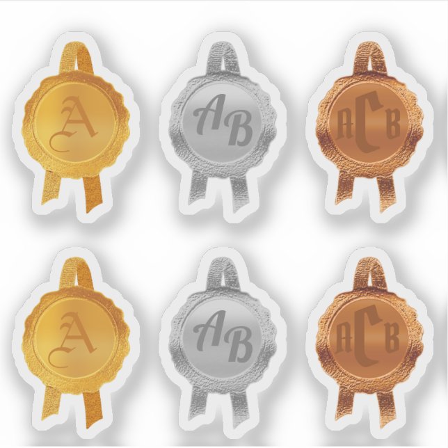 Imitate Award/Certificate Siegel Ribbons (InitMetA Aufkleber (Vorderseite)