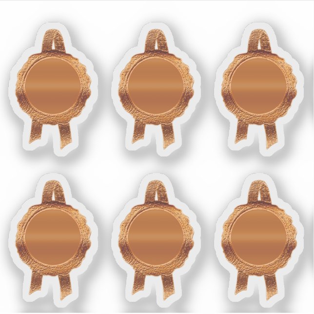 Imitate Award/Certificate Siegel Ribbons (PlainBro Aufkleber (Vorderseite)