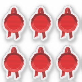 Imitate Award/Certificate Siegel Ribbons (Red Schl Aufkleber