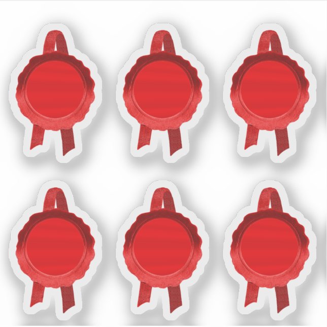 Imitate Award/Certificate Siegel Ribbons (Red Schl Aufkleber (Vorderseite)