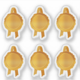 Imitate Award/Certificate Siegel Ribbons (Schlicht Aufkleber