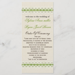 IMITATE begraben und bringen Limone Hochzeit Programm