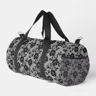 Imitate Black Lace Fishnet Duffle Bag