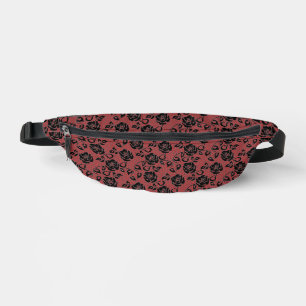 Imitate Black Lace Fishnet Fanny Pack - Custom Col Bauchtasche