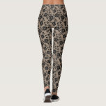 Imitate Black Lace Fishnet Leggings<br><div class="desc">Custom Colors - Leggings mit Imitaten Black Lace Fishnet Romantische Rose Moderne Blume und Blätter Geschenk - oder wählen / hinzufügen Sie Ihre Lieblings-Hintergrundfarbe. Sie können auch Ihren Text / Namen hinzufügen. Größe ändern und verschieben oder entfernen / Element hinzufügen - Bild / Text mit Anpassungstool. Design von MIGNED. Bitte...</div>