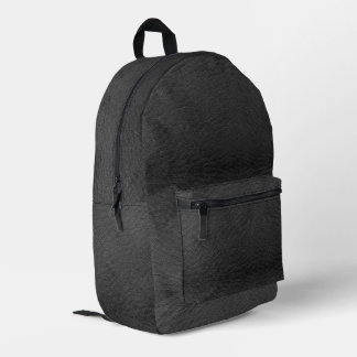 Imitate Black Leather Bedruckter Rucksack