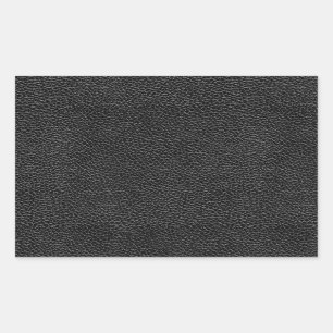 Imitate Black Leather Rechteckiger Aufkleber