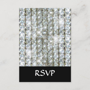 Imitate Bling RSVP Karte