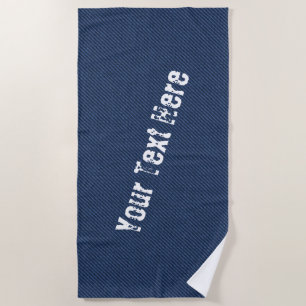 Imitate Blue Denim Beach Handtuch mit individuelle