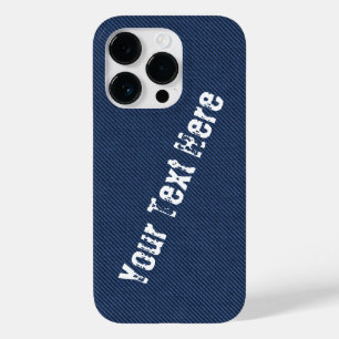 Imitate Blue Denim iPhone Case mit benutzerdefinie