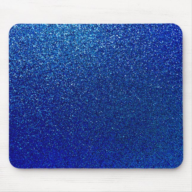 Imitate Blue Glitzer Hintergrund Sparkle Textur Mousepad (Vorne)