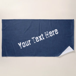 Imitate Blue Jeans Beach Handtuch Ihr eigener Text