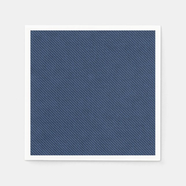 Imitate Blue Jeans Fabric Napkins Serviette (Vorderseite)