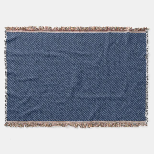 Imitate Blue Jeans Fabric Throw Blanket Decke (Vorderseite)