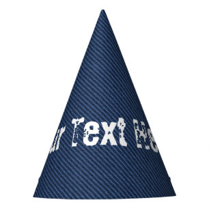 Imitate Blue Jeans Party Hat mit benutzerdefiniert Partyhütchen
