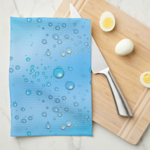Imitate Blue Water Blubbles Küchentuch