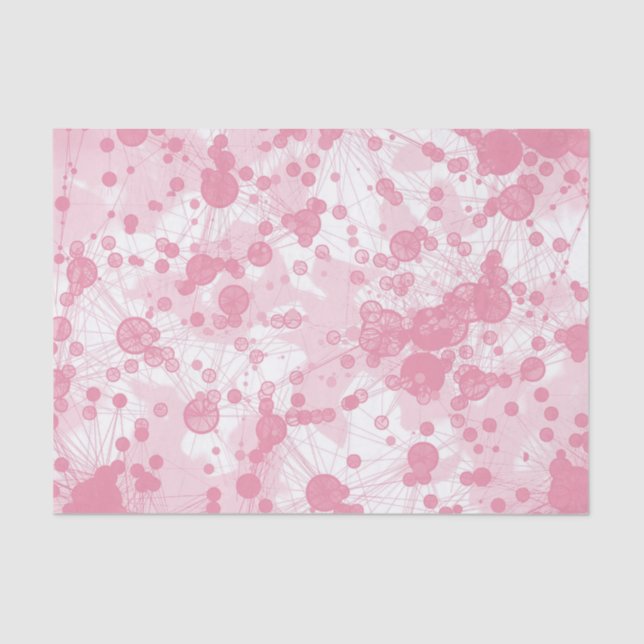 Imitate - Blumenmuster-Gewebe - Hübsch rosa Seidenpapier (Vorderseite)