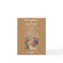 Imitate braunes handwerkliches Papier und Blume Ho