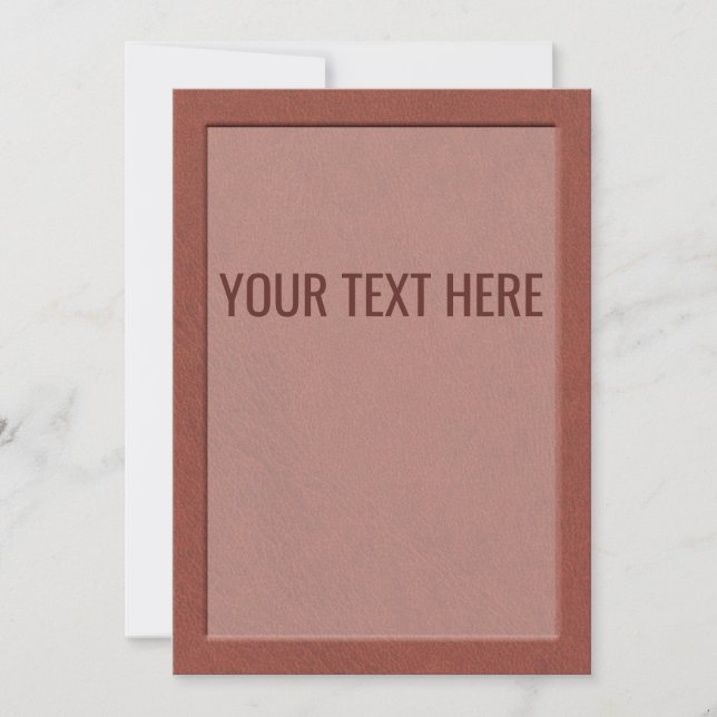 Imitate Brown Leather Textur Ankündigung (Vorderseite)