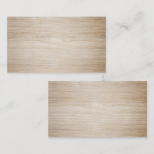 Imitate Brown Wood Blank Visitenkarte