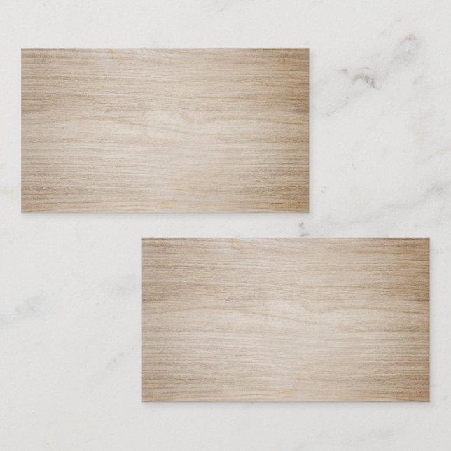 Imitate Brown Wood Blank Visitenkarte (Vorne/Hinten)