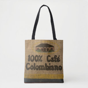 IMITATE BURLAP KOLUMBIAN COFFEE BAG PURSE TASCHE