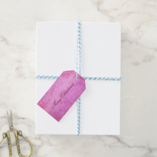 Imitate Burst Pink Velvet Geschenkanhänger