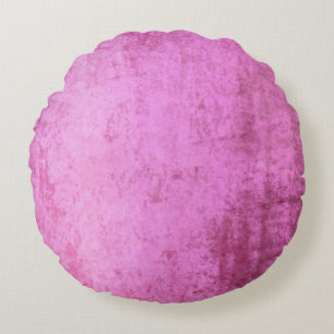 Imitate Burst Pink Velvet Rundes Kissen