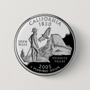 Imitate California Staat Quarter Yosemite Valle Mu Button