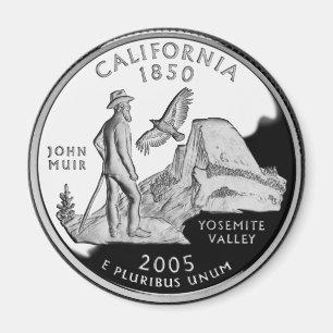 Imitate California Staat Quarter Yosemite Valle Mu Magnet