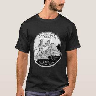 Imitate California Staat Quarter Yosemite Valle Mu T-Shirt