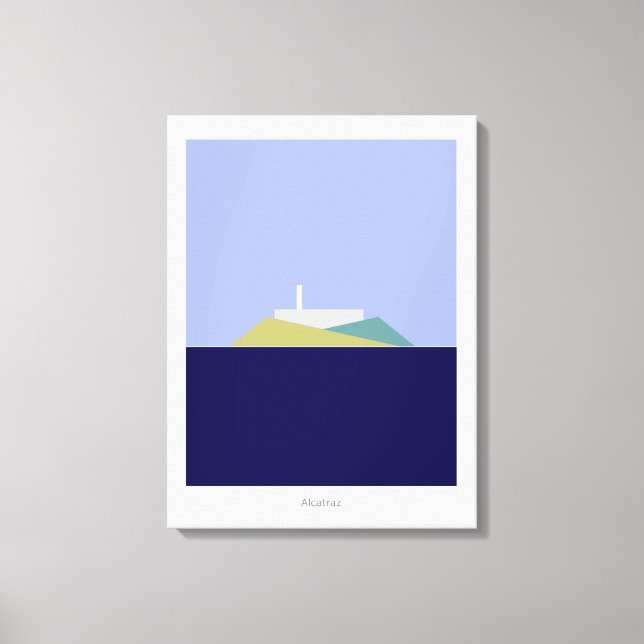 Imitate Canvas, Druck von Alcatraz Leinwanddruck (Vorderseite)