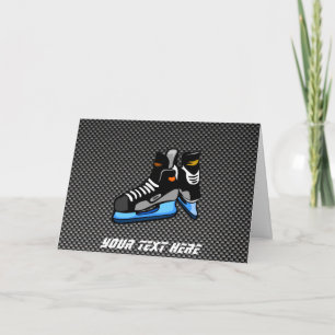 Imitate Carbon Fiber Hockey-Skate Karte