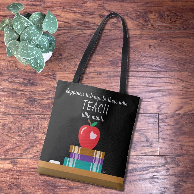 Imitate Chalkboard Lehrerin Tote Tasche mit Zitat (Von Creator hochgeladen)