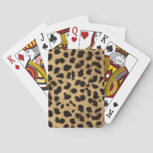 Imitate Cheetah Skin Spielkarten