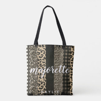 Imitate Cheetah und Glitzer Personalisiert Majoret